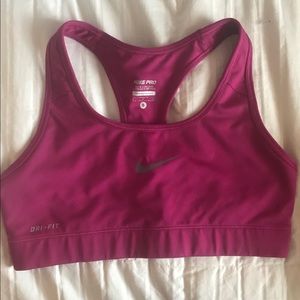 Nike Pro Dri-Fit Magenta Sports Bra